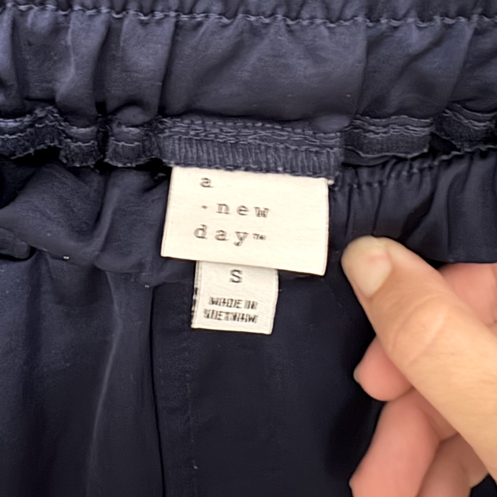 BOGO!! A New Day Pull-On Satin Shorts in Navy - Picture 7 of 9